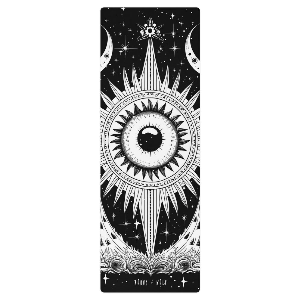 The Cosmos Awakens Yoga Mat - Non Slip Witchy Goth Occult Art Mat for Yoga Pilates perfect Gift for Yoga lovers & Fitness freaks