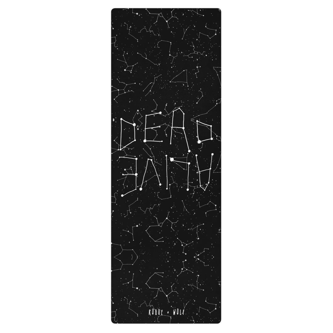 Dead or Alive Yoga Mat  - Non Slip Exercise Mat for Yoga Pilates Stretching Floor Workouts Witchy Goth Yoga Gifts