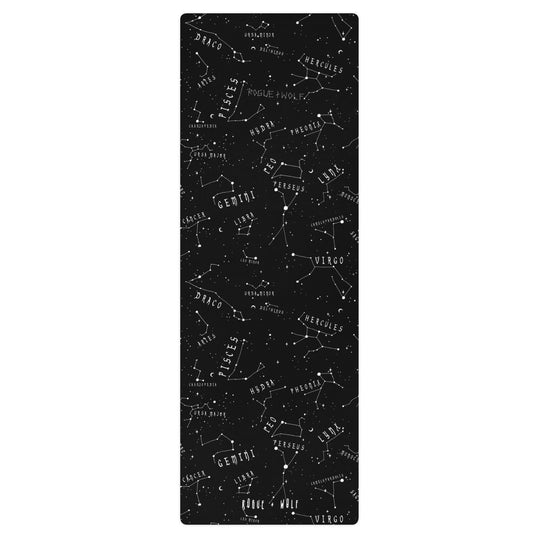 Stellar Yoga Mat - Non Slip Exercise Mat for Yoga Pilates Floor Workouts Witchy Goth Yoga Gifts