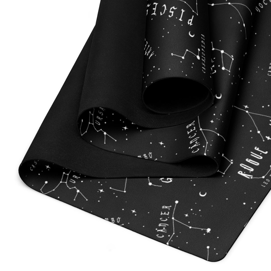 Stellar Yoga Mat - Non Slip Exercise Mat for Yoga Pilates Floor Workouts Witchy Goth Yoga Gifts