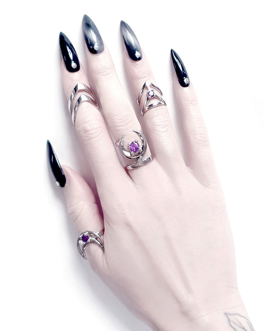 Affection Sterling Silver Midi Ring US2 to US6