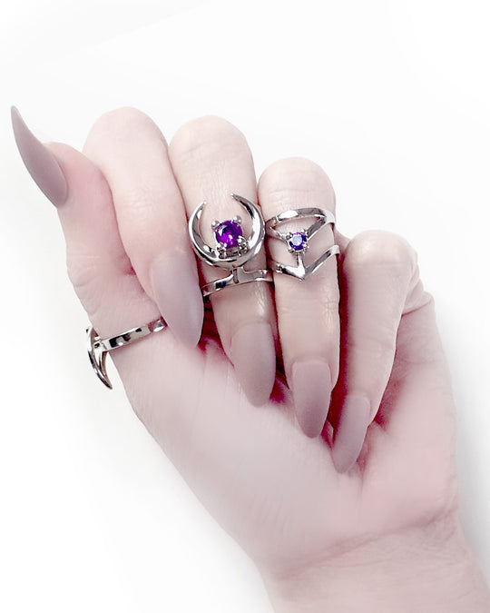 Affection Sterling Silver Midi Ring US2 to US6