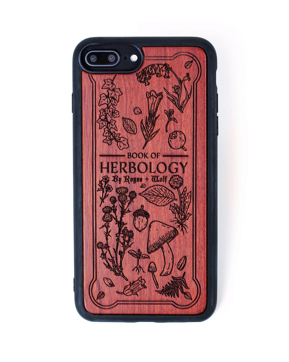 Herbology - Engraved Rose Wood Phone Case