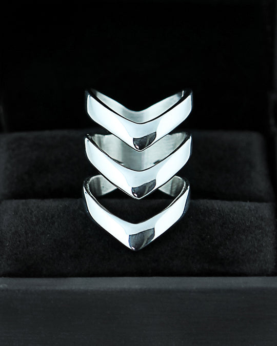 Chase Ring in Mirror Steel