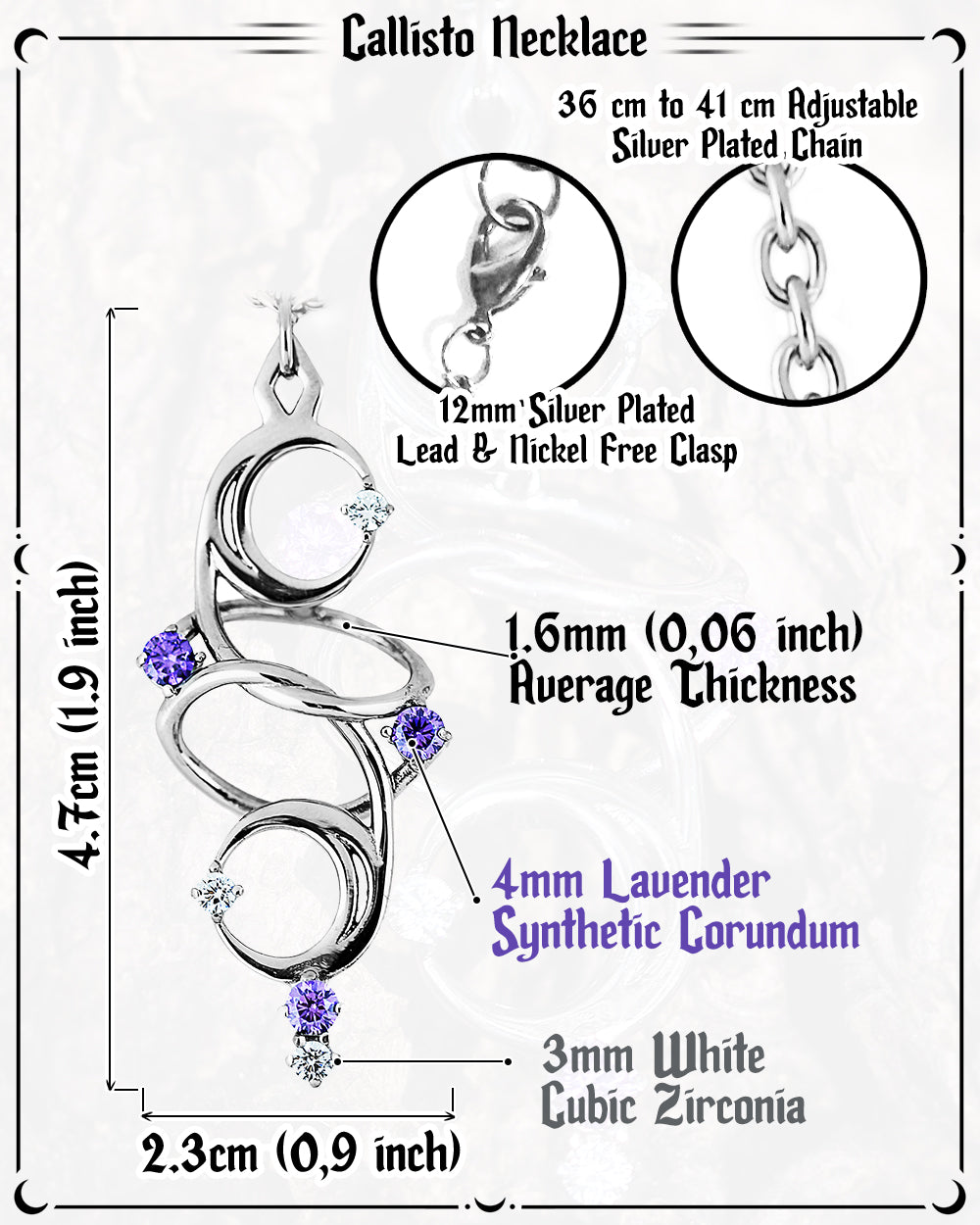 Callisto Necklace in Mirror Steel