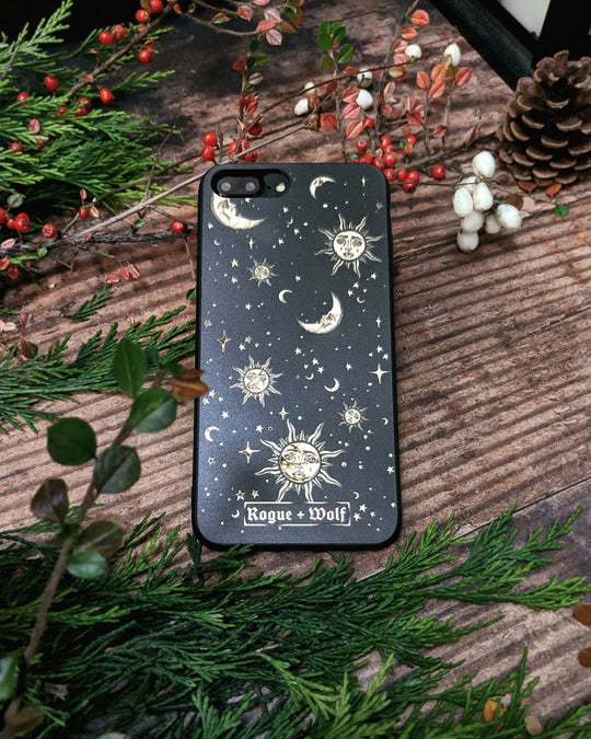 Celestial Phone Case - Mirror Gold Details