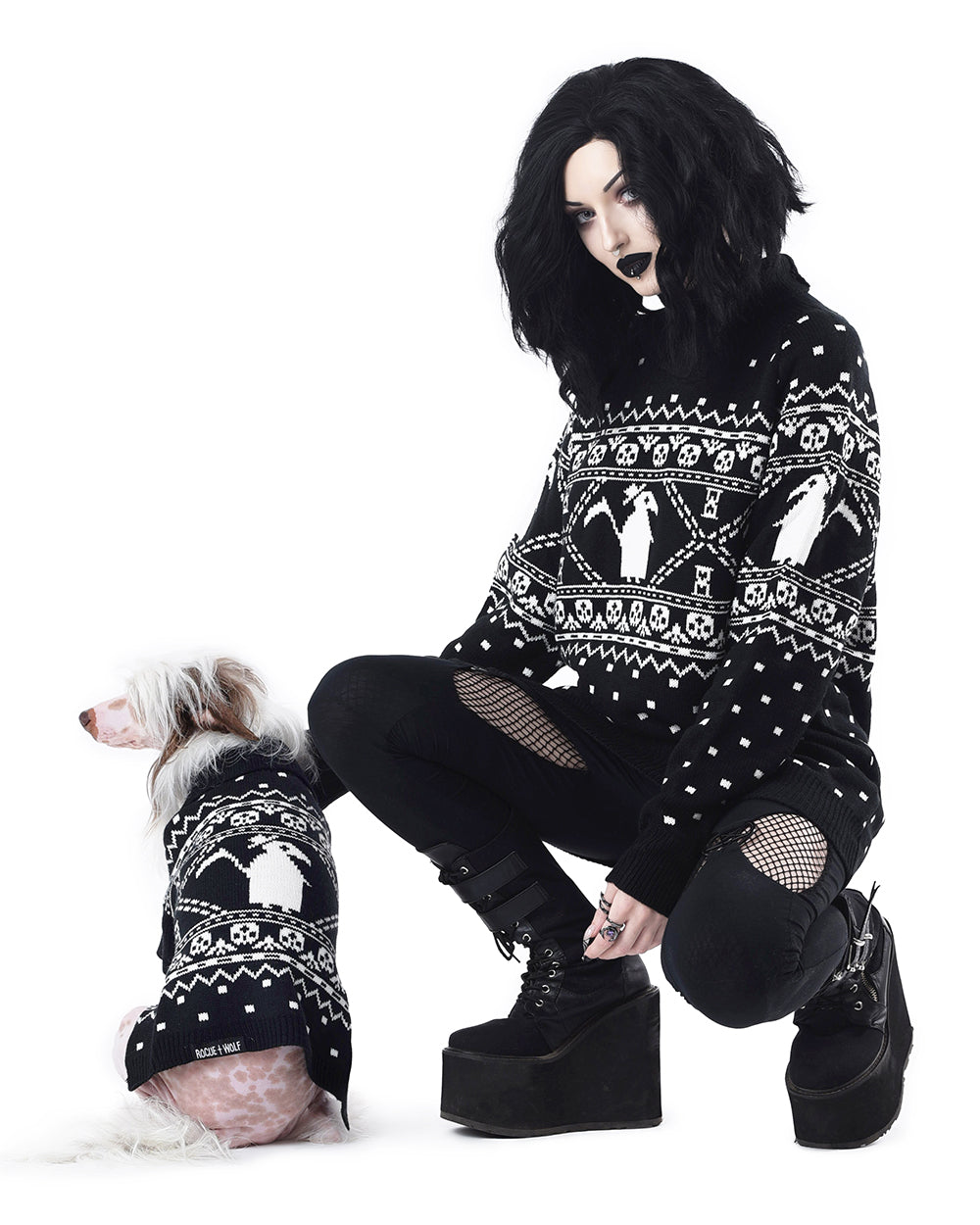 Plague Doctor Knitted Pet Sweater - Dog or Cat